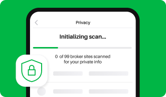 Phone initializing data scan